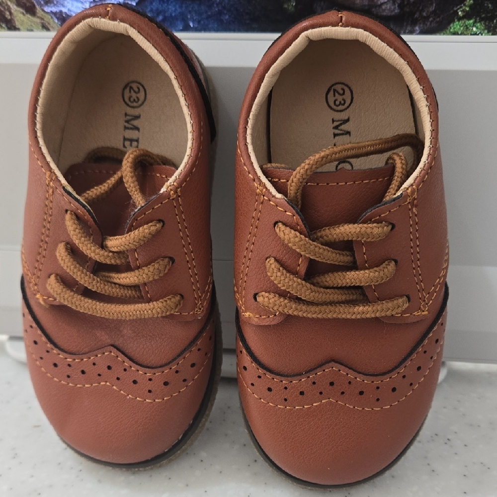 Classic Brown Kids Shoes